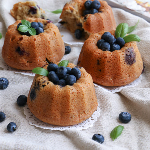 pastelitos de blueberry y avena