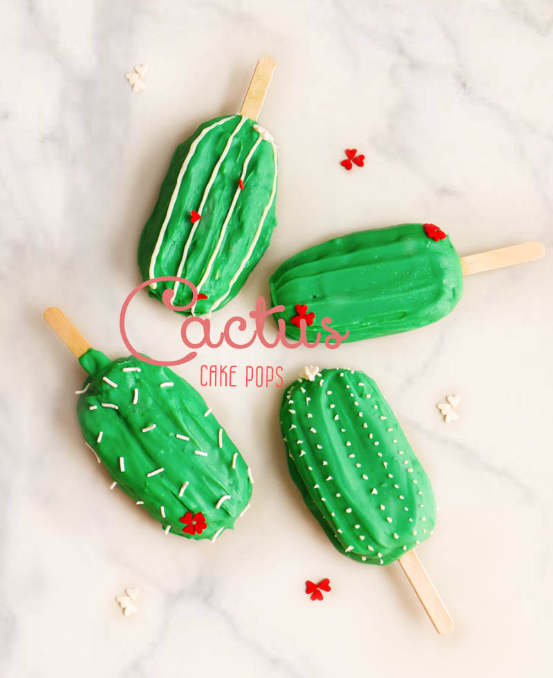 Cactus cake pops |Chokolatpimienta.com
