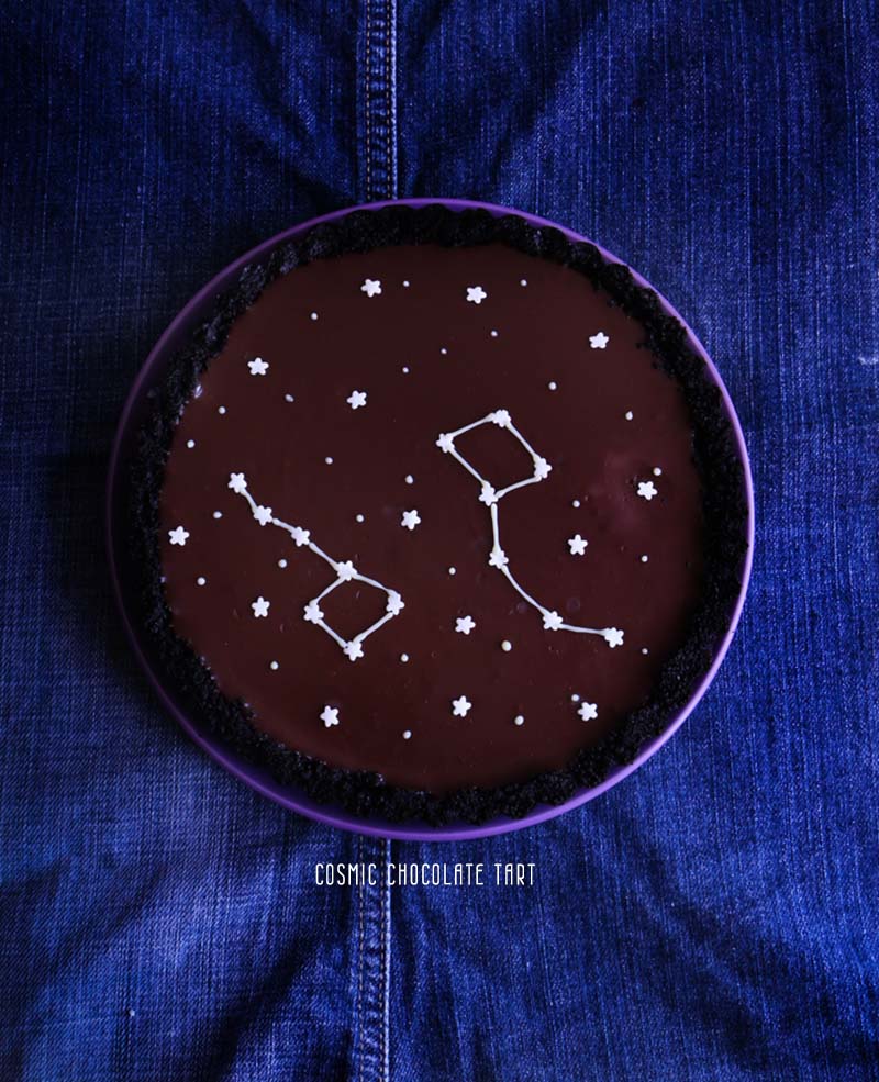 tarta cosmica de chocolate |Chokolat Pimienta